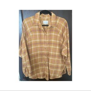 Yellow American eagle shirt